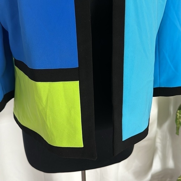 Studio G Color-block Blazer Jacket Size 12 - Picture 6 of 10